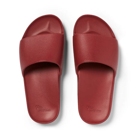 Archies ARCH SUPPORT SLIDES -  Sangria Red