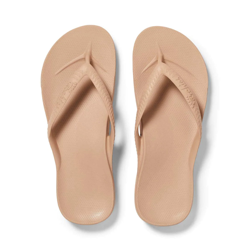 Archies ARCH SUPPORT THONGS - Tan – Sesto Shoex