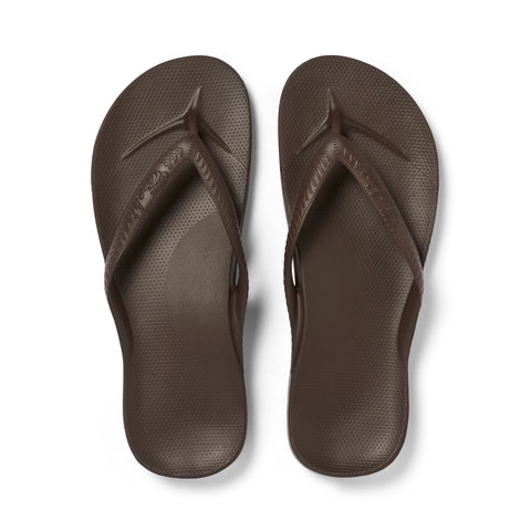 Archies ARCH SUPPORT THONGS - Brown