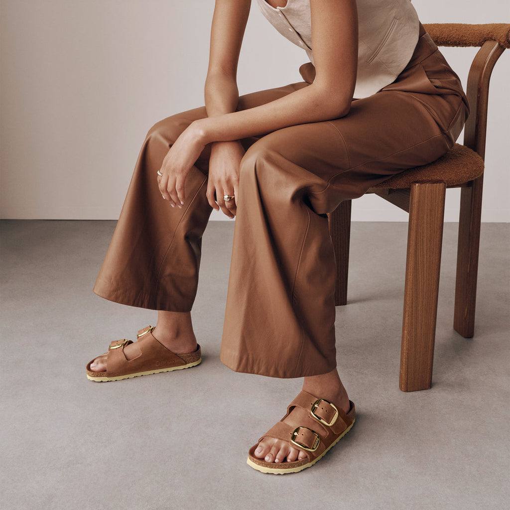 Birkenstock ARIZONA Big Buckle Cognac Oiled Leather – Sesto Shoex