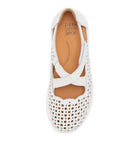 Ziera SACHET Xf White Leather Flat Shoes