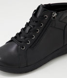 Ziera SHAUNAT Xf Black Leather Lace Up Boots