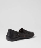 Ziera WAVADA Xf Black Leather Loafers