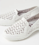 Ziera WAVADA Xf White Leather Loafers