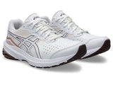 Asics WOMENS GT-1000 LEATHER 2 (D WIDE) White/Dark Red Planet