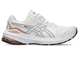 Asics WOMENS GT-1000 LEATHER 2 (D WIDE) White/Dark Red Planet
