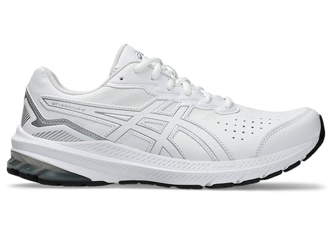 Asics MENS GT-1000 LEATHER 2 (2E WIDE) White/Piedmont Grey