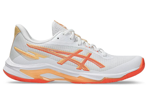 Asics WOMEN'S NETBURNER BALLISTIC FF 4 White/Vivid Coral