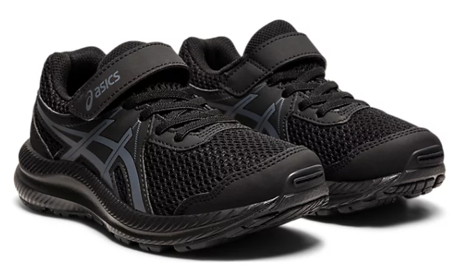 Asics kids 2025 black shoes
