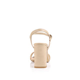 Verali CRANE BLOCK HEEL SANDALS - NUDE SOFTEE