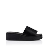 Verali RASCAL FLATFORM SLIDES - BLACK SMOOTH