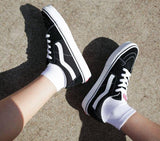 Vans SK8-LOW SHOES Black/True White