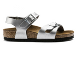 Birkenstock KIDS RIO BIRKO-FLOR Silver Sandals