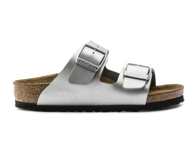 Kids sales silver birkenstocks