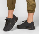 Skechers WOMEN'S UNO-STAND ON AIR Black/Black