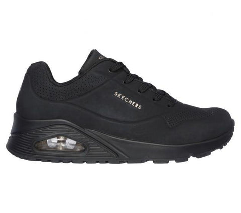 Skechers WOMEN'S UNO-STAND ON AIR Black/Black