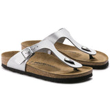 Birkenstock GIZEH BIRKO-FLOR Silver