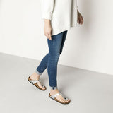 Birkenstock GIZEH BIRKO-FLOR Silver