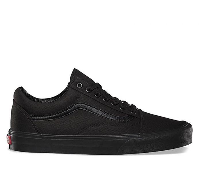 All black hot sale vans old school