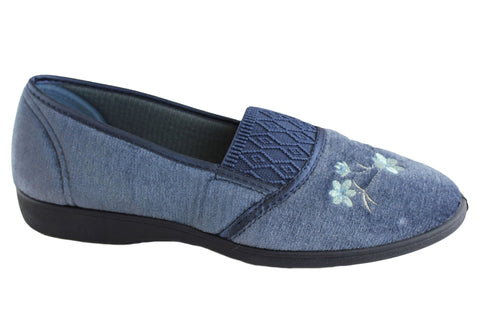 Grosby SASHA Mid Blue Slipper
