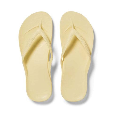 Archies ARCH SUPPORT THONGS - Lemon