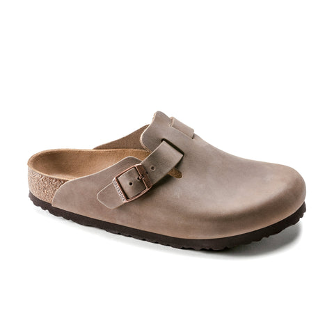 Birkenstock BOSTON LEATHER Tobacco CLOGS