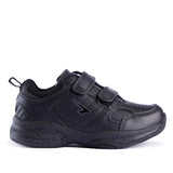 Sfida KIDS DEFY LEATHER V STRAP CROSS TRAINER Black