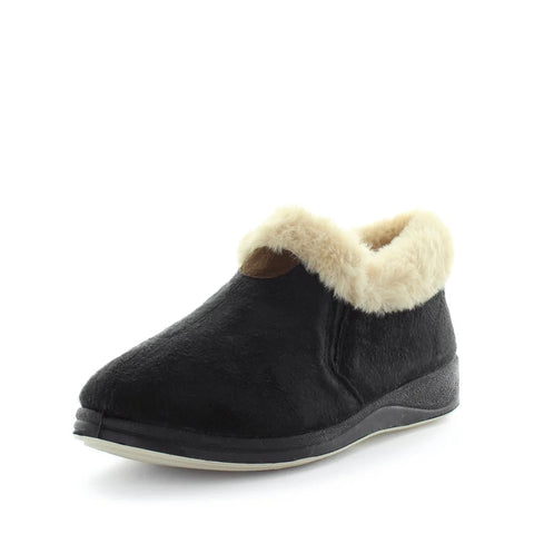Panda ELIVIA Bootie Slippers - Black