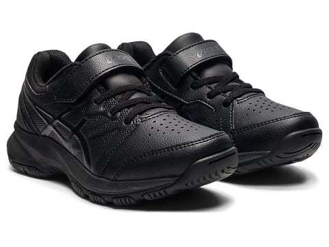 Asics black top school shoes