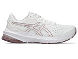 Asics WOMENS GT-1000 LEATHER 2 (D WIDE) White/Pale Pink