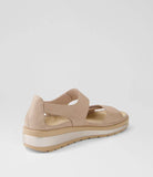 Ziera GEDD W Cafe Pale Rose Gold Leather Sandals