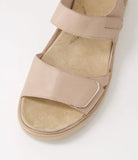 Ziera GEDD W Cafe Pale Rose Gold Leather Sandals