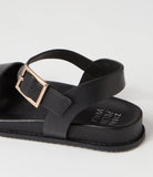 Ziera HAMMIL Black Leather Sandals