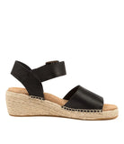 Ziera KRAIG XF Black Leather Sandals