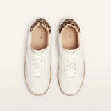 Frankie4 LEVI White/Leopard Print