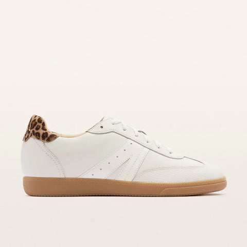 Frankie4 LEVI White/Leopard Print
