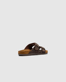 Rodd & Gunn RAGLAN SLIDE Chocolate