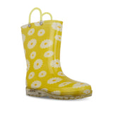 Jellies KIDS DAISY BRIGHT LIGHT UP GUMBOOTS Yellow