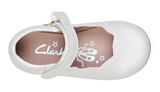 Clarks AUDREY JRN White Pearl