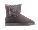 Grosby BUTTON UGG Dark Grey