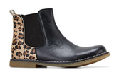 Clarks CHELSEA INFANT Black/Leopard