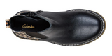 Clarks CHELSEA INFANT Black/Leopard