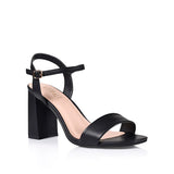 Verali CRANE BLOCK HEEL SANDALS - BLACK SOFTEE