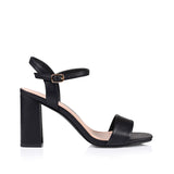 Verali CRANE BLOCK HEEL SANDALS - BLACK SOFTEE