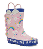 Clarks PLAY GUMBOOTS Pink Rainbows