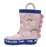 Clarks PLAY GUMBOOTS Pink Rainbows