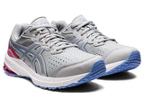 Asics WOMENS GT-1000 LEATHER 2 (D WIDE) Piedmont Grey/Pure Silver
