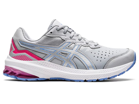 Asics WOMENS GT-1000 LEATHER 2 (D WIDE) Piedmont Grey/Pure Silver