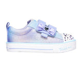 Skechers INFANT GIRLS' TWINKLE TOES: TWI-LITES - MISS HOLLA-GLAM LIGHT Blue/Silver