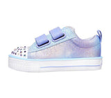 Skechers INFANT GIRLS' TWINKLE TOES: TWI-LITES - MISS HOLLA-GLAM LIGHT Blue/Silver